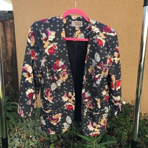 Floral blazer